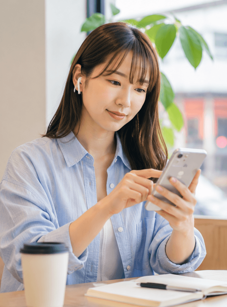 待ち時間や移動時間も、英語を話す練習に。毎日の積み重ねが、自信につながります。